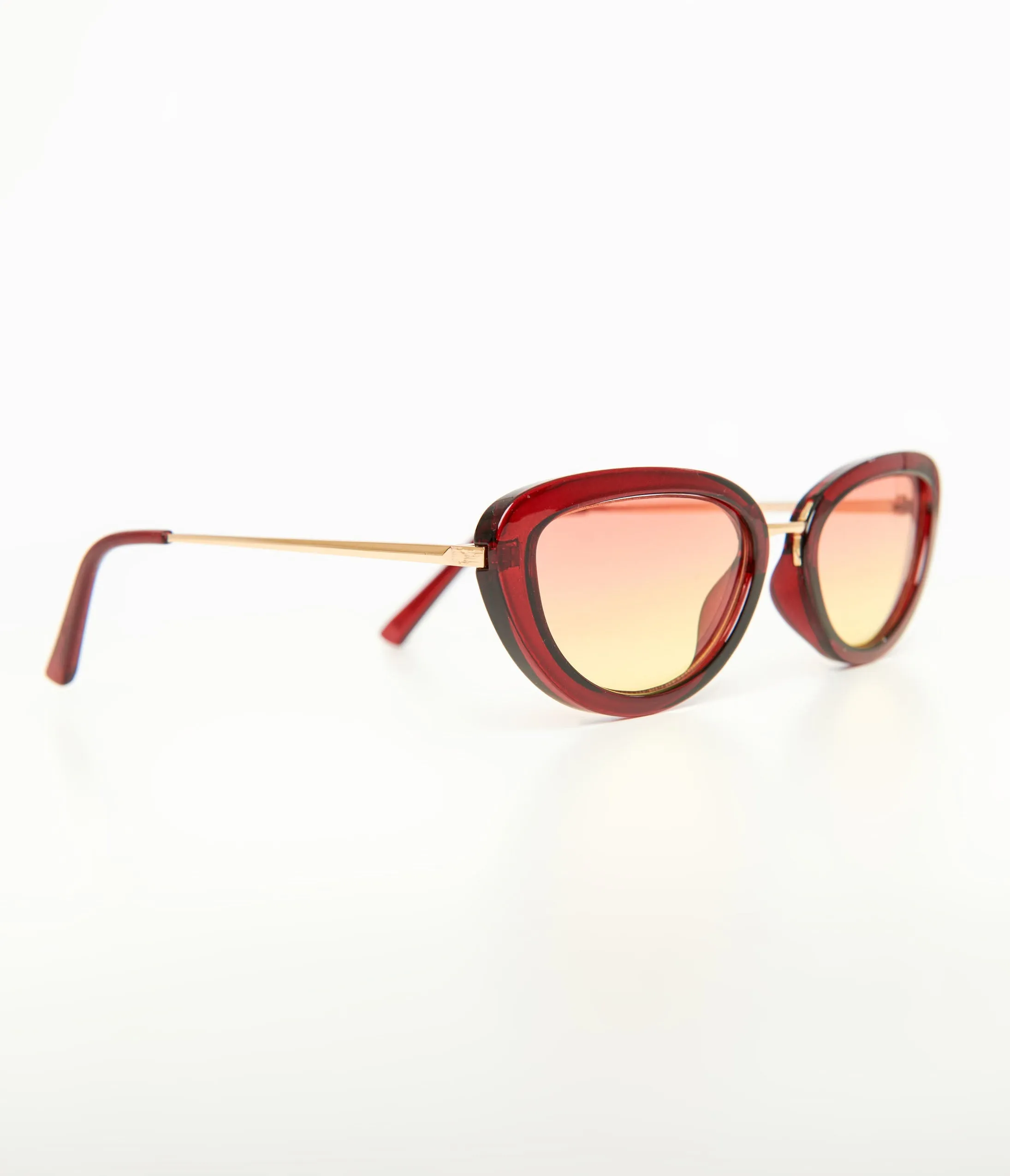 Retro Red Cat Eye Sunglasses