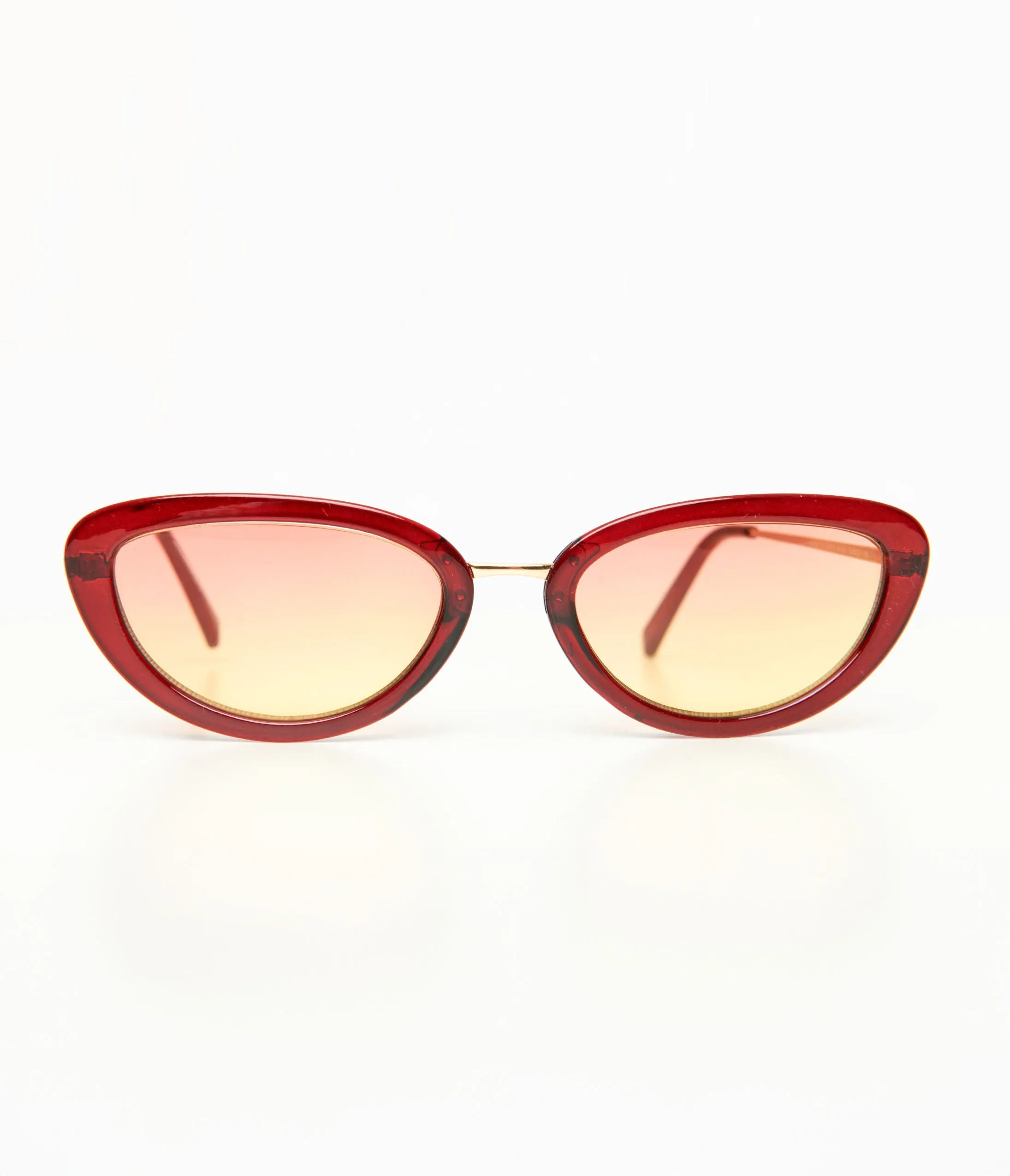 Retro Red Cat Eye Sunglasses