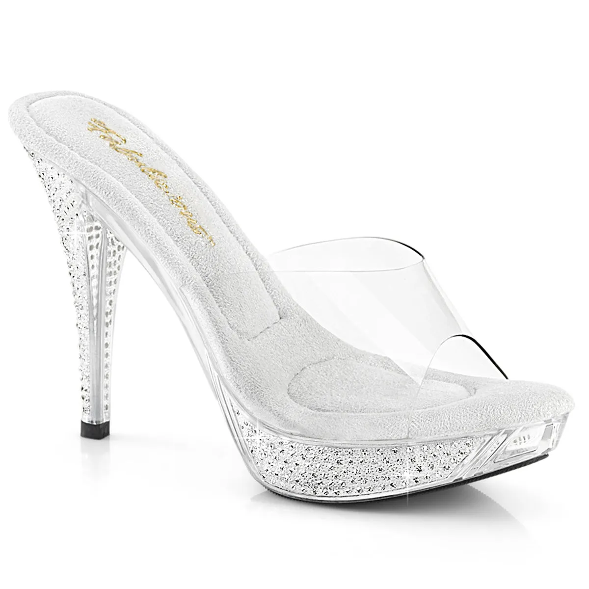 4 Inch Heel Elegant-401 Clear