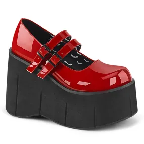 Red Patent 4 Platform KERA-08