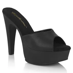 Black Pu MARTINI-501 with 5 Inch Heel