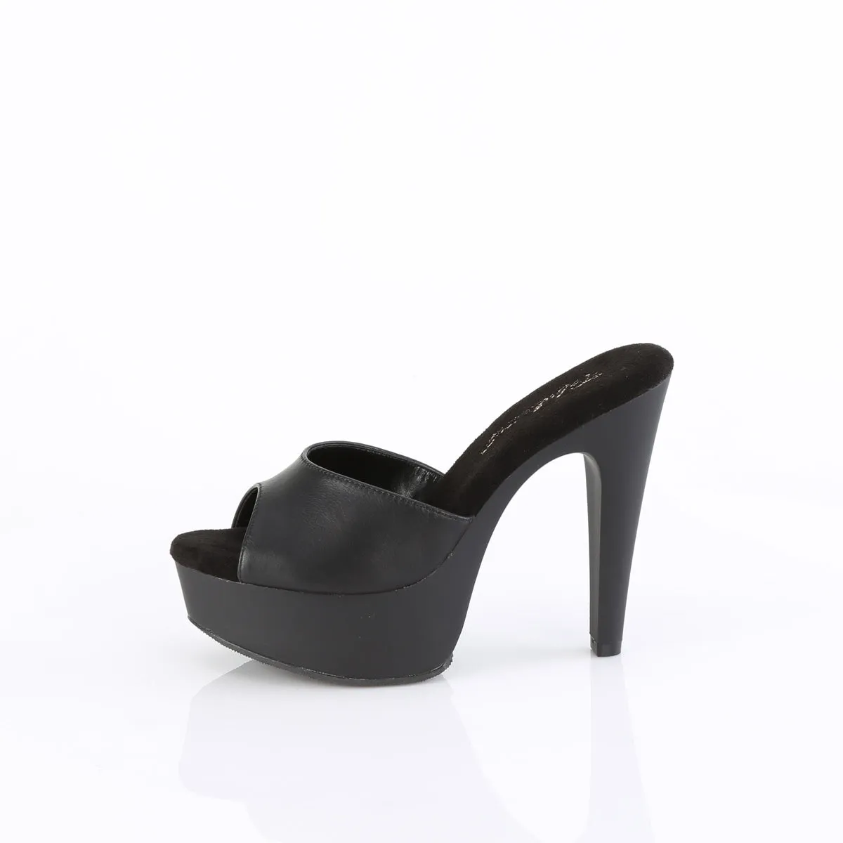 Black Pu MARTINI-501 with 5 Inch Heel