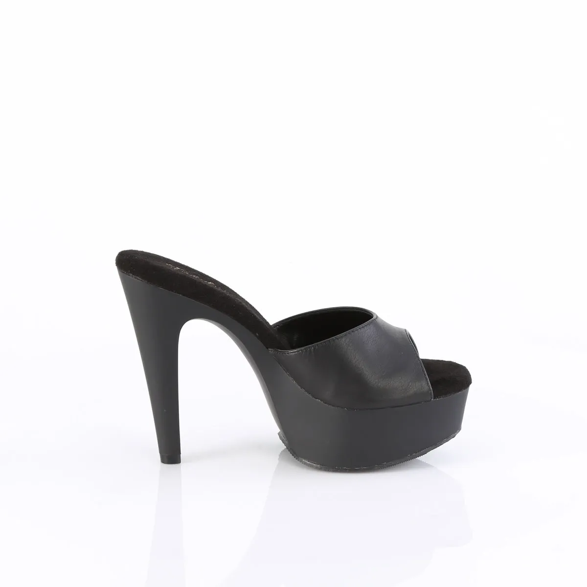 Black Pu MARTINI-501 with 5 Inch Heel