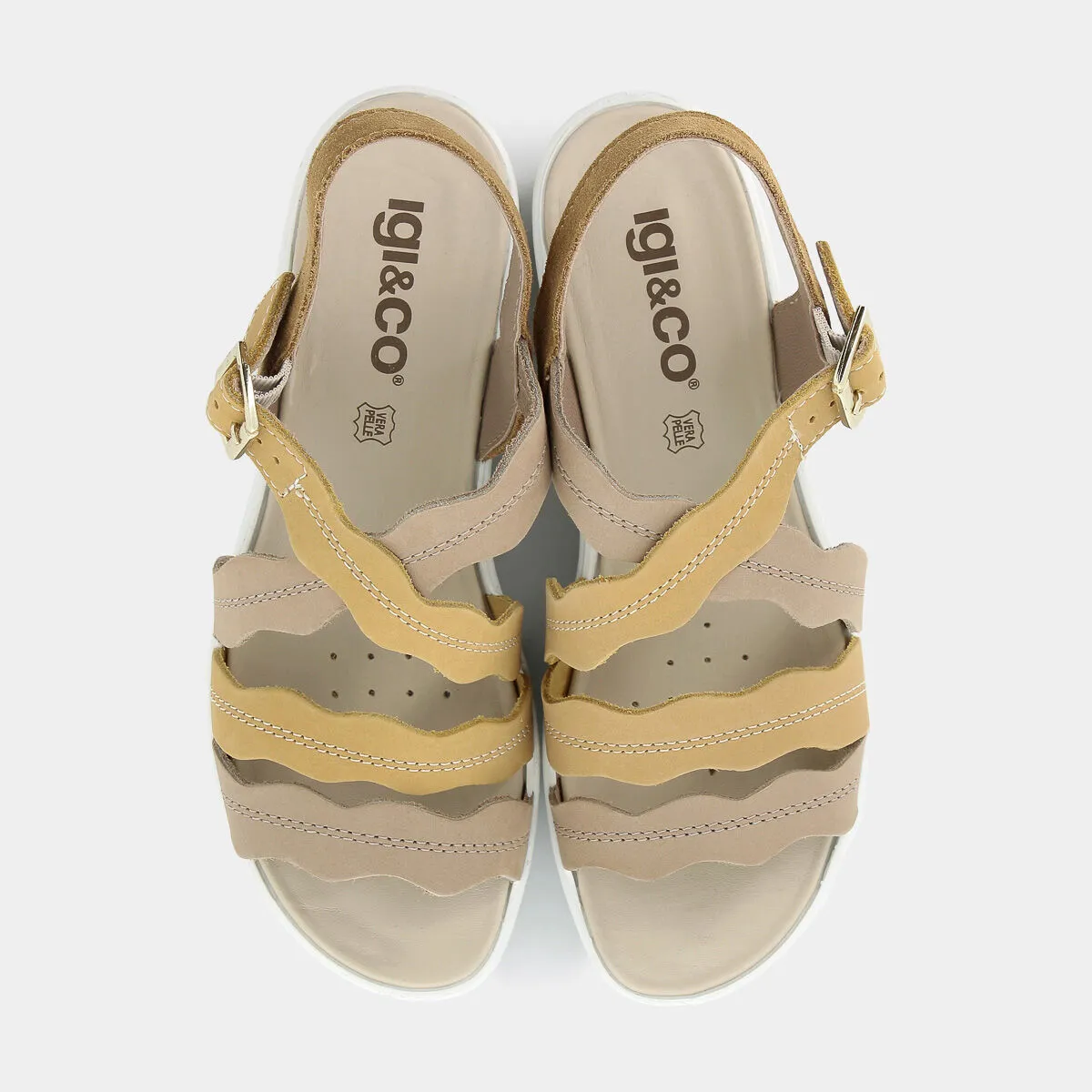 Yellow/Beige Sandals