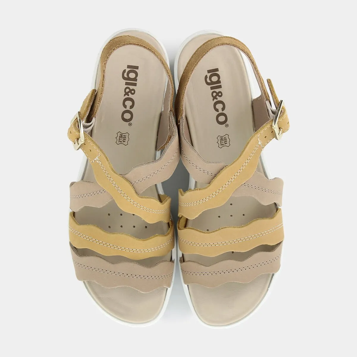 Yellow/Beige Sandals