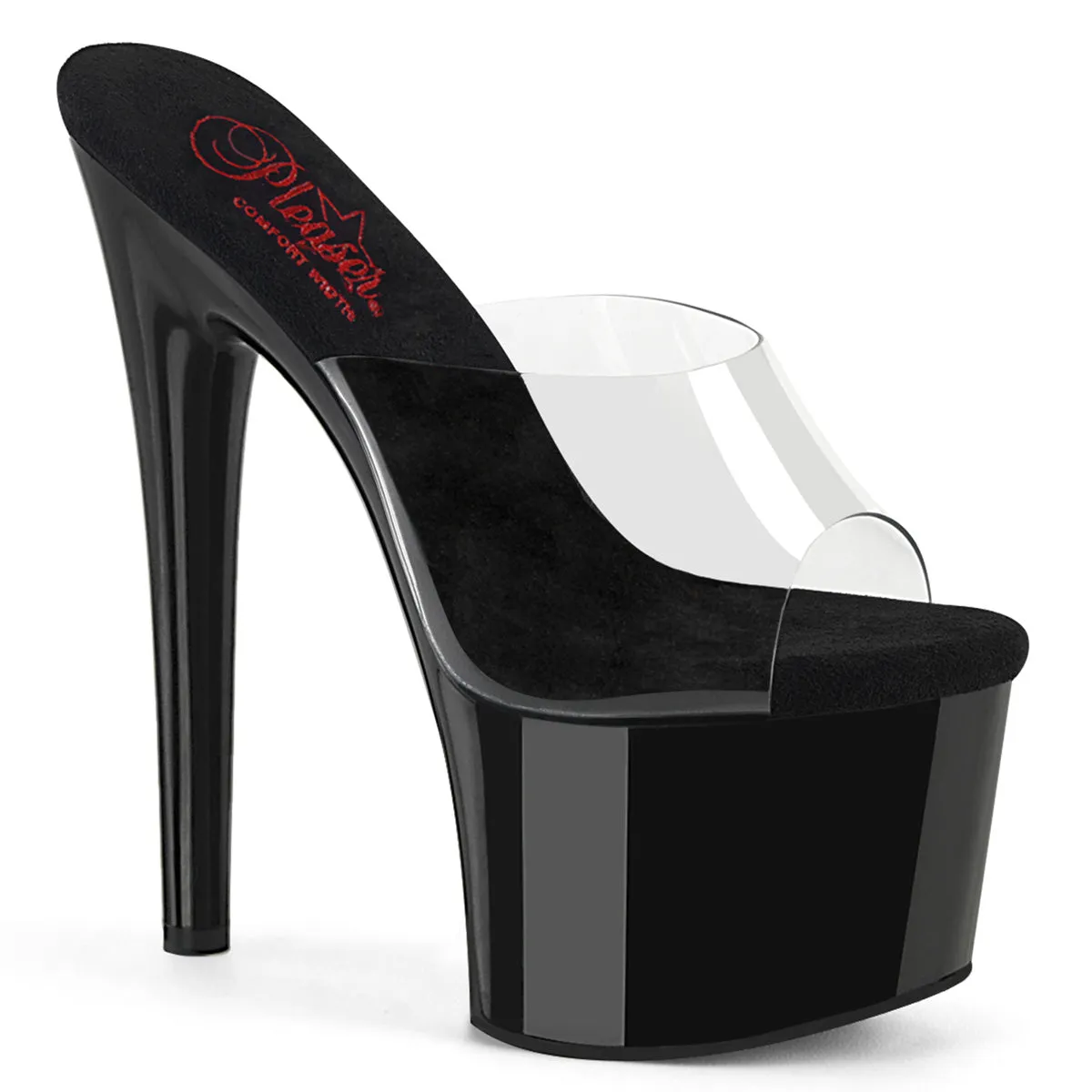 Clear Black 7 Heel PASSION-701