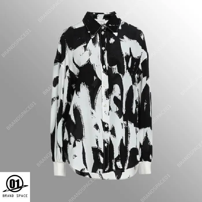 alexander mcqueen Party Style Unisex Silk Long Sleeves Casual