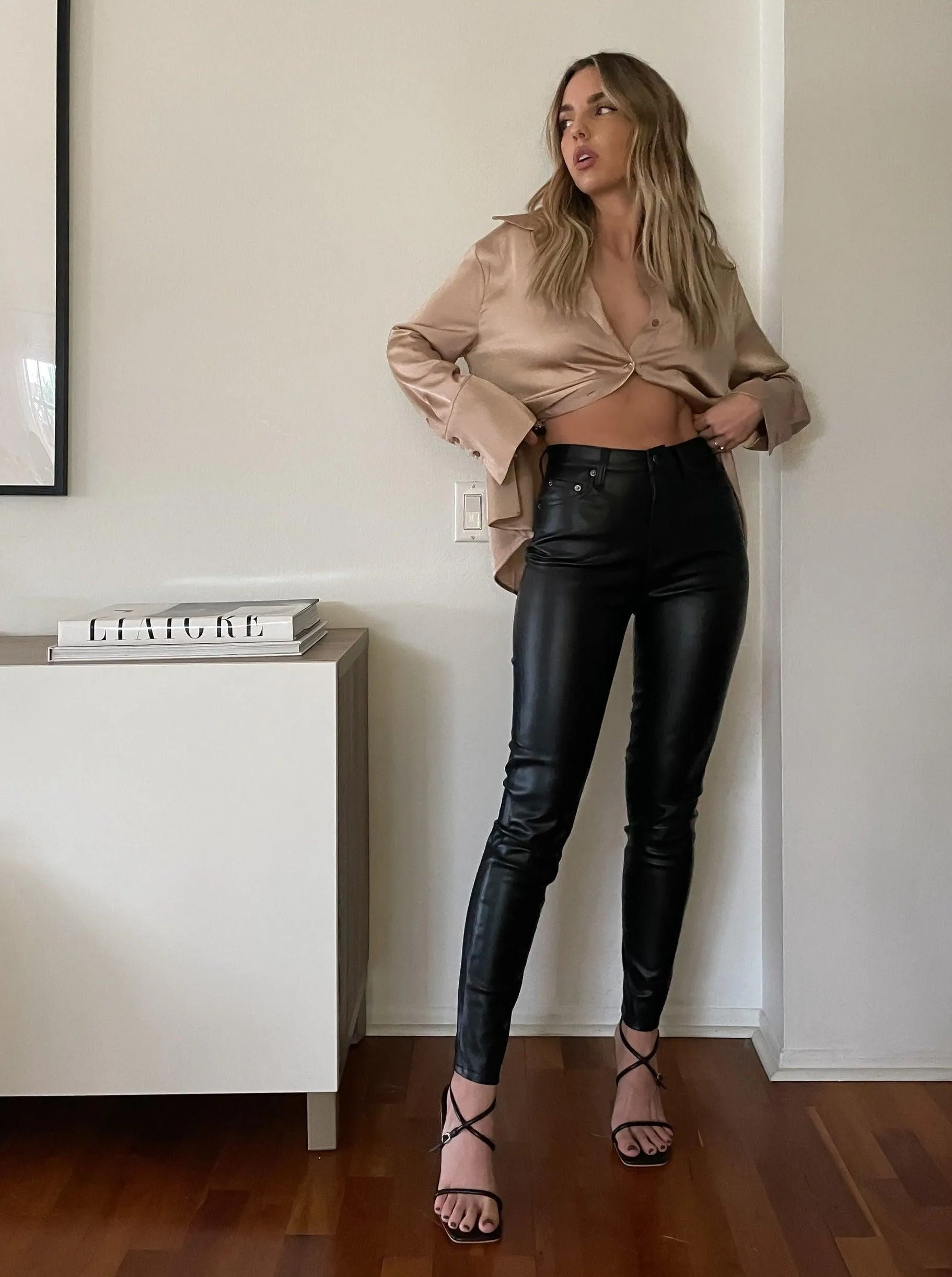 Leather A-Line Pant - Final Markdown