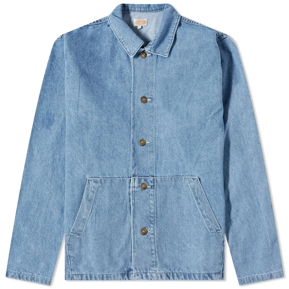 Armor Lux Washed Denim Fisherman Jacket