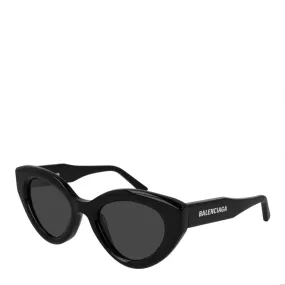 Black Balenciaga BB0073S Oval Cat Sunglasses