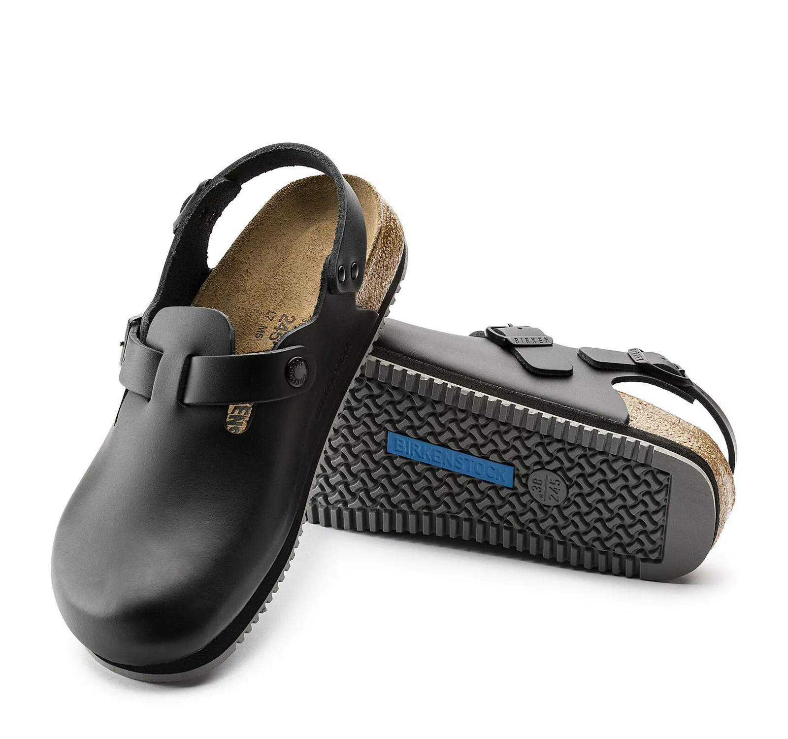 Tokio Super Grip Leather Birkenstock Clogs