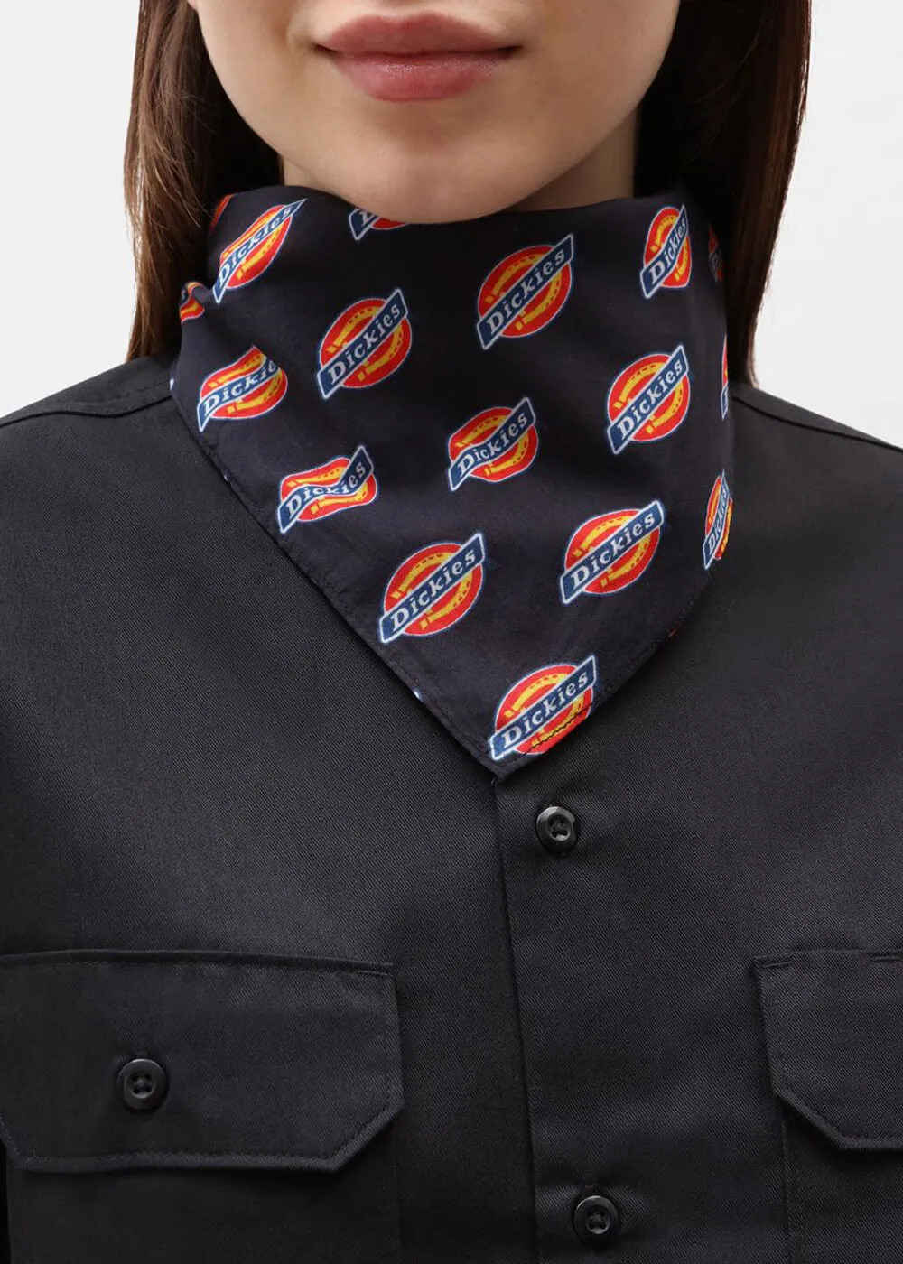 Black Dickies Logo Bandana