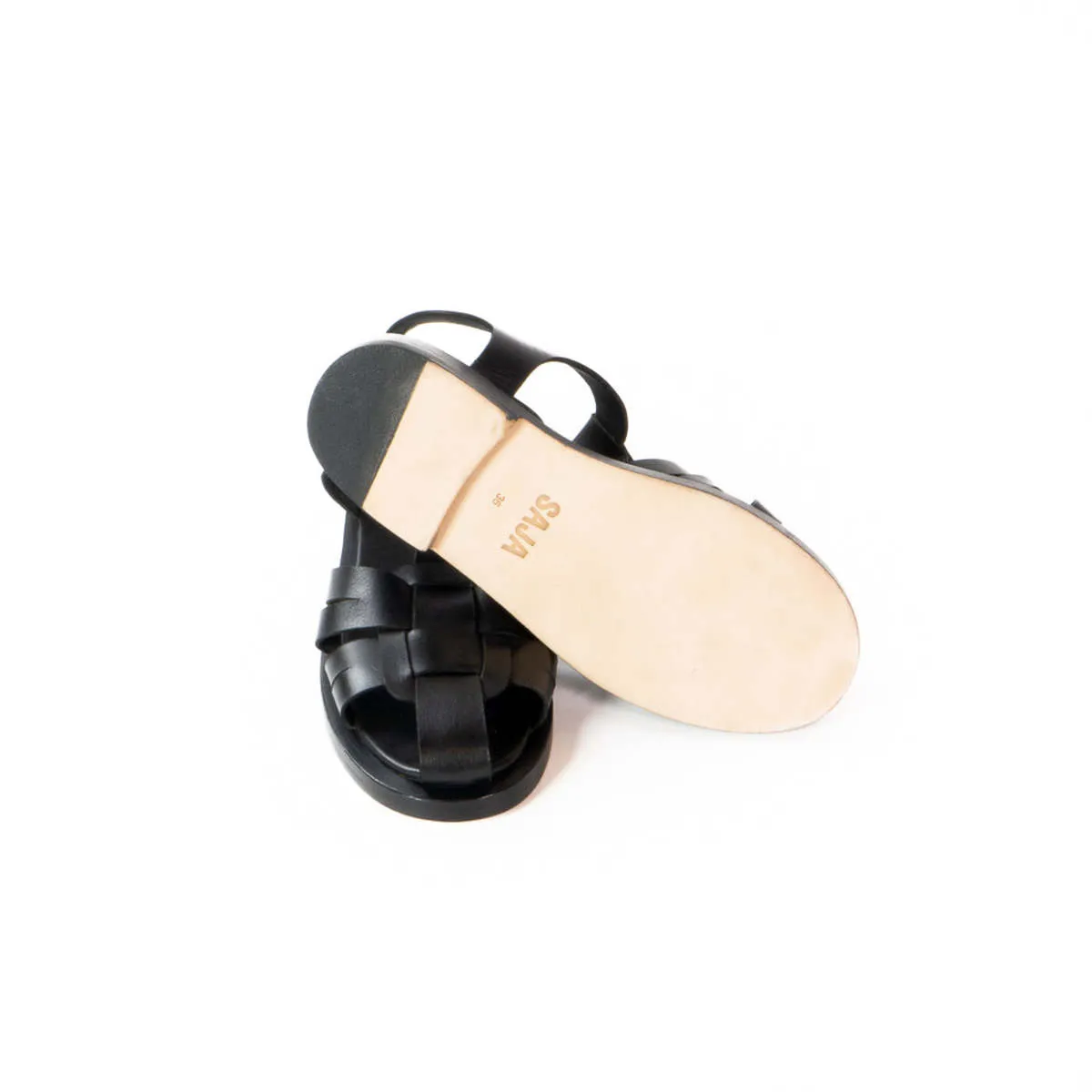 Black Fisherman Sandals