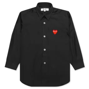 Black Button-Up Shirt for Kids