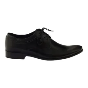 Black Leather Formal Shoes Badura 7549