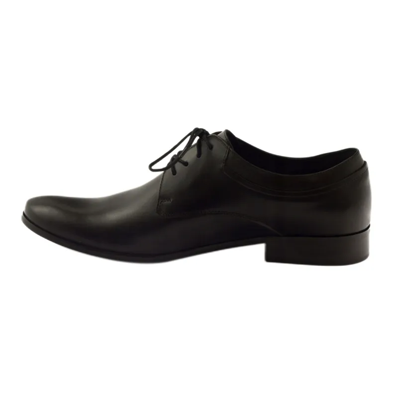 Black Leather Formal Shoes Badura 7549