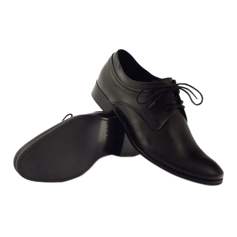 Black Leather Formal Shoes Badura 7549