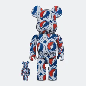 Be@rbrick x Grateful Dead 400% Set - Steal Your Face Design