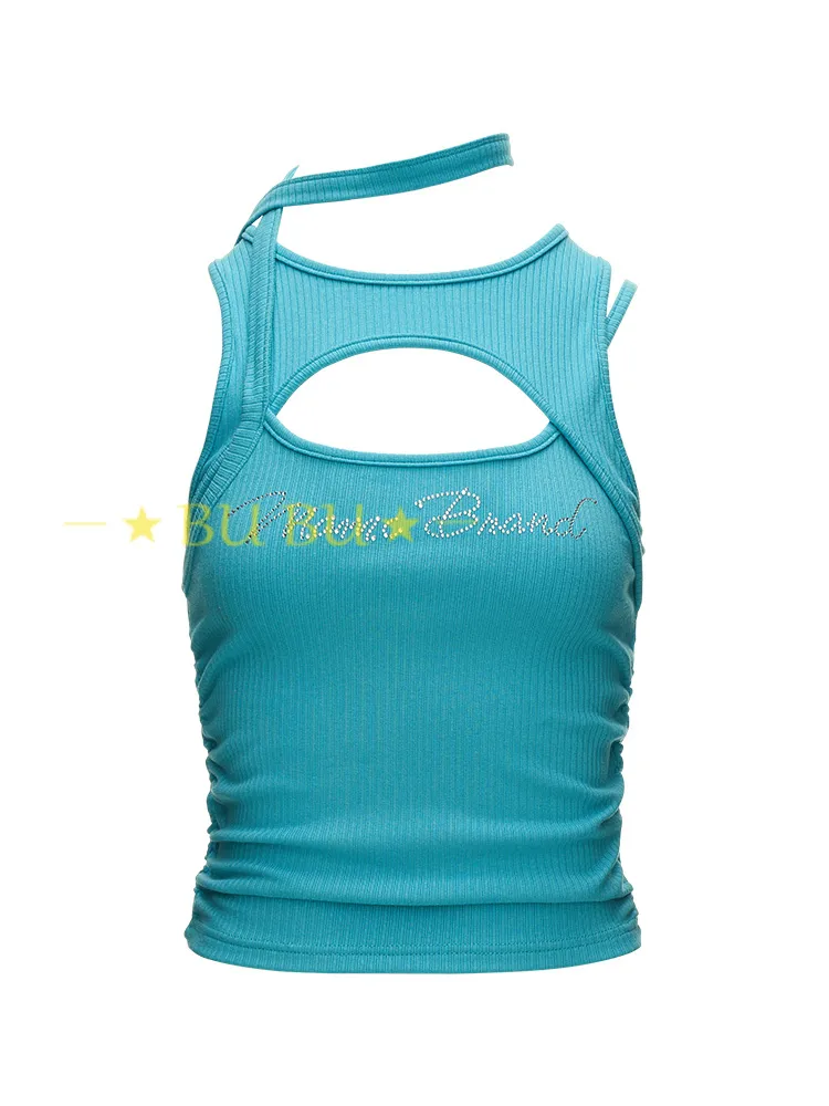 Blended Fabrics U-Neck Logo Tanks & Camisoles at MAMC