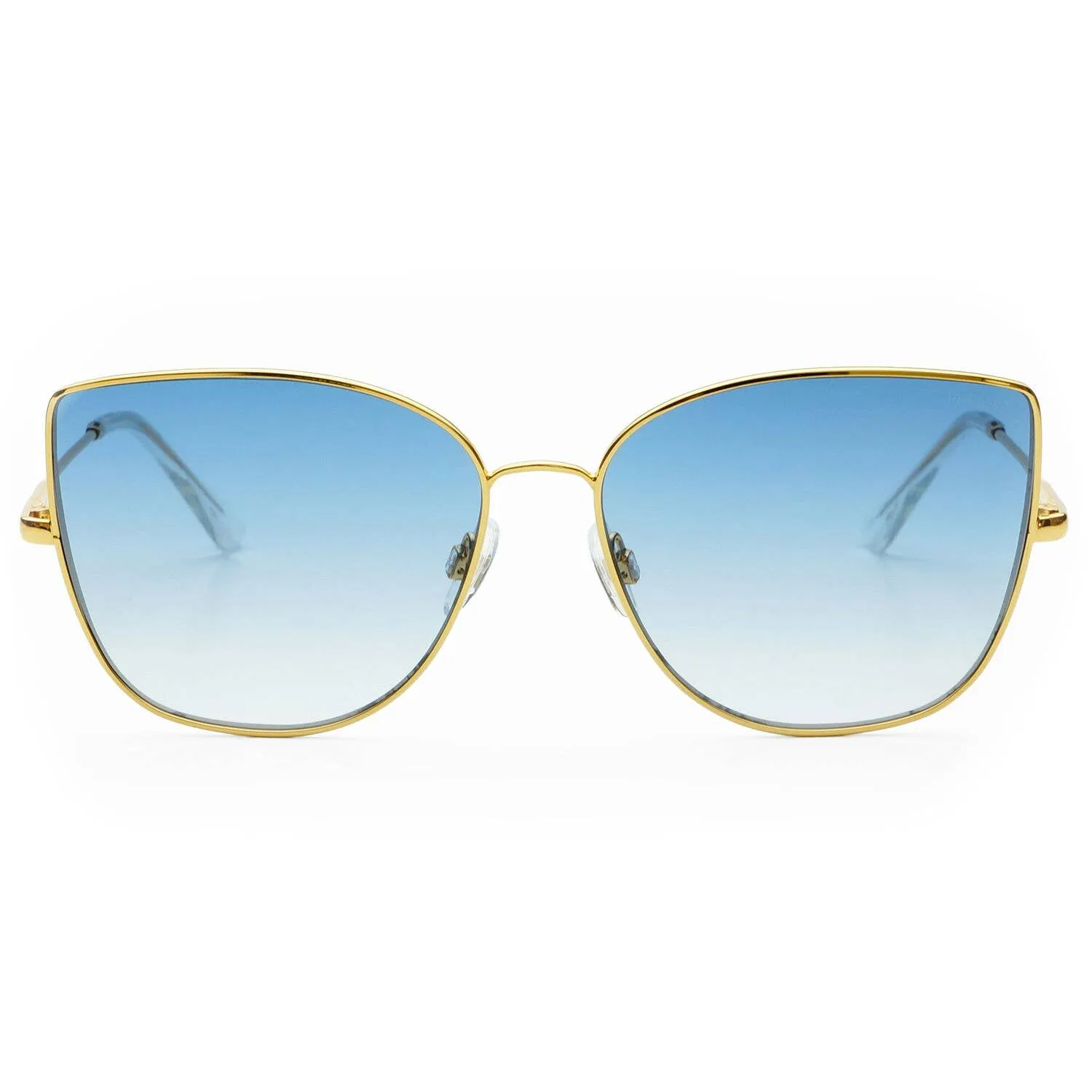 Blue Gold Emma; Cat Eye  Luxury Brand Arrow Sunglasses Vintage Shades