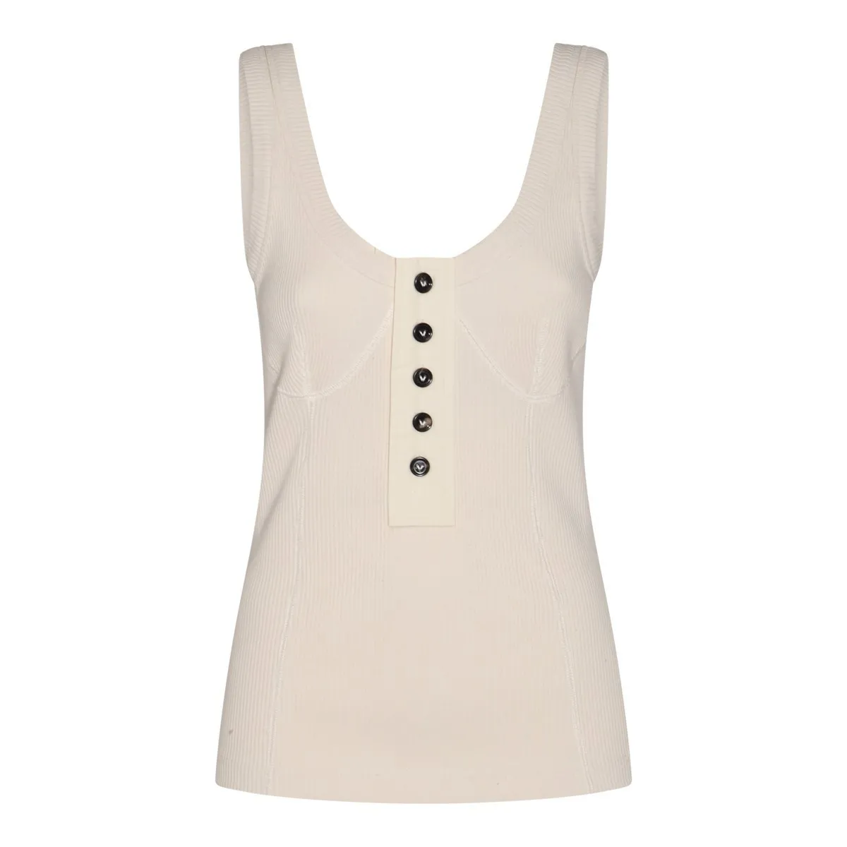 U-Neck Plain Cotton Tanks & Camisoles