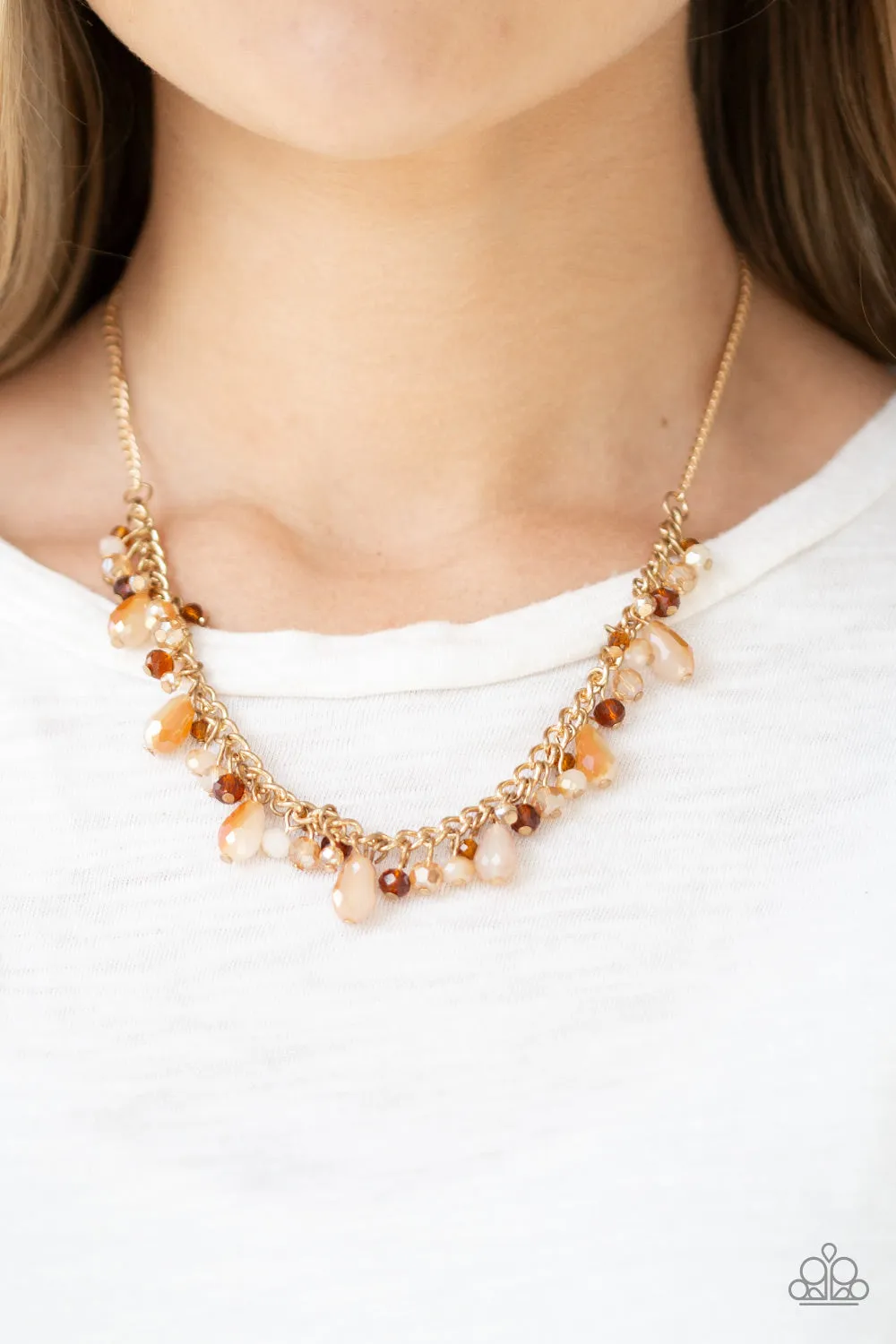 Gold Courageously Catwalk Necklace