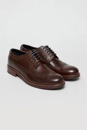 brown leather brogues