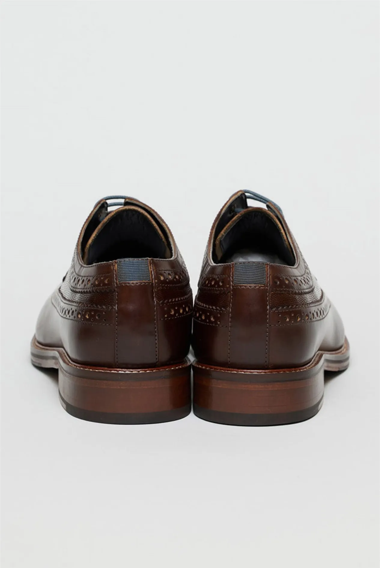 brown leather brogues