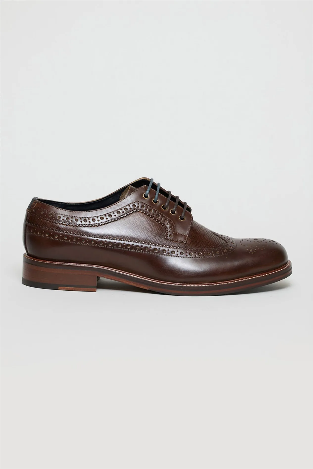 brown leather brogues