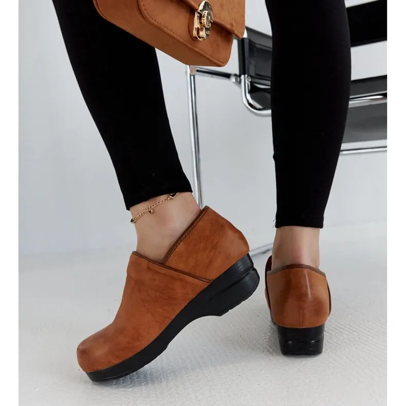 Brown Montoro Platform Shoes