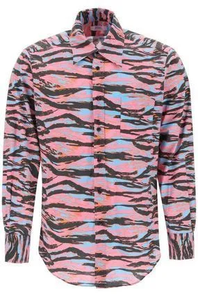 Camouflage Long Sleeves Button