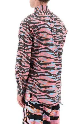 Camouflage Long Sleeves Button