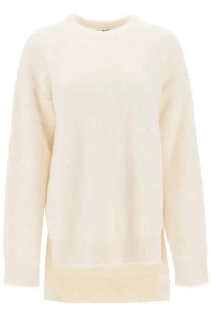 Jil Sander Crew Neck Casual Long Sleeves Plain Party Style