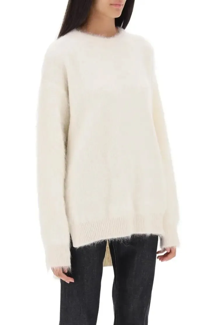 Jil Sander Crew Neck Casual Long Sleeves Plain Party Style