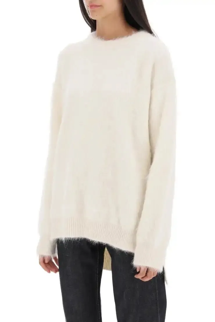 Jil Sander Crew Neck Casual Long Sleeves Plain Party Style