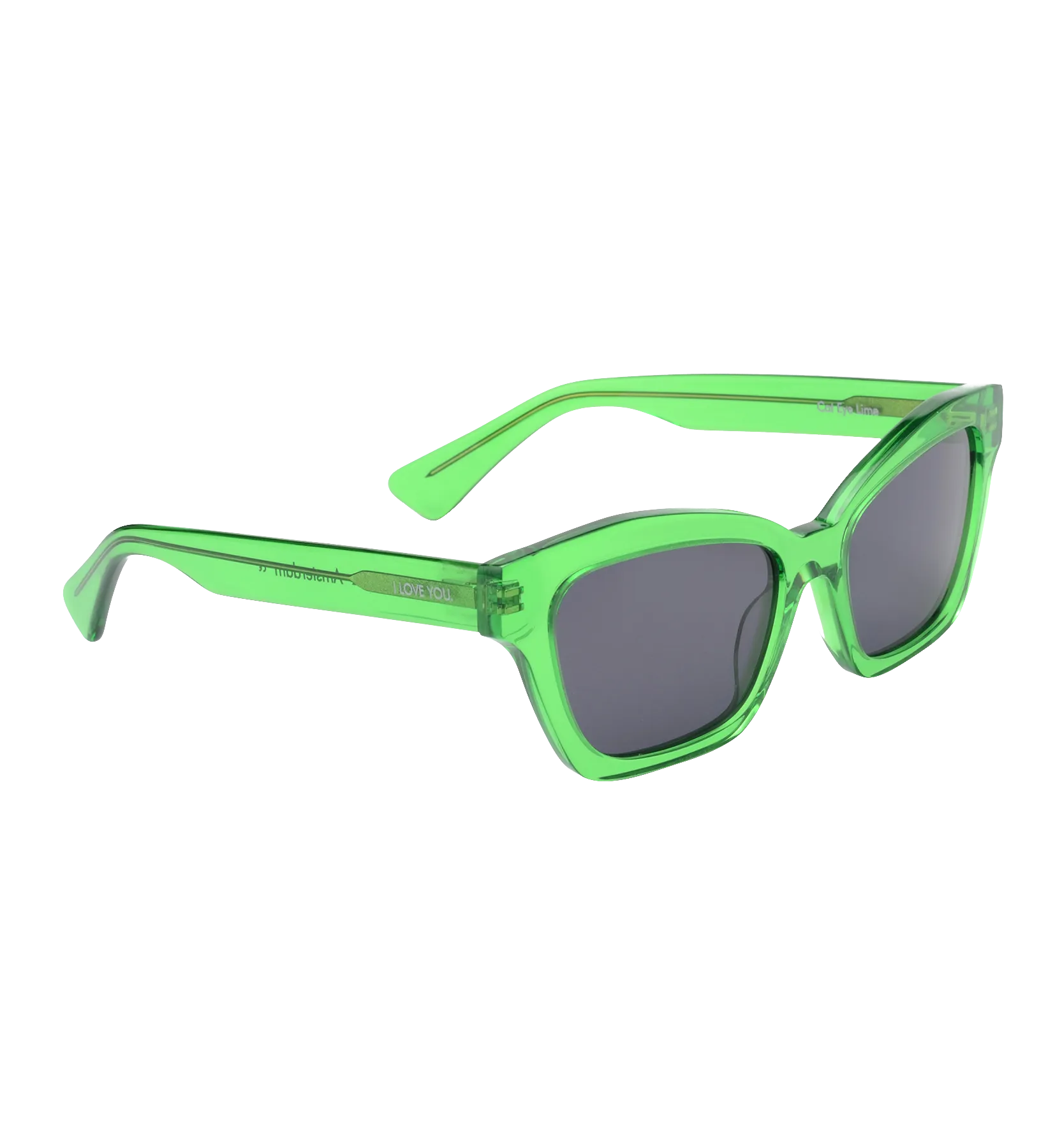 Lime Cat-Eye Sunglasses