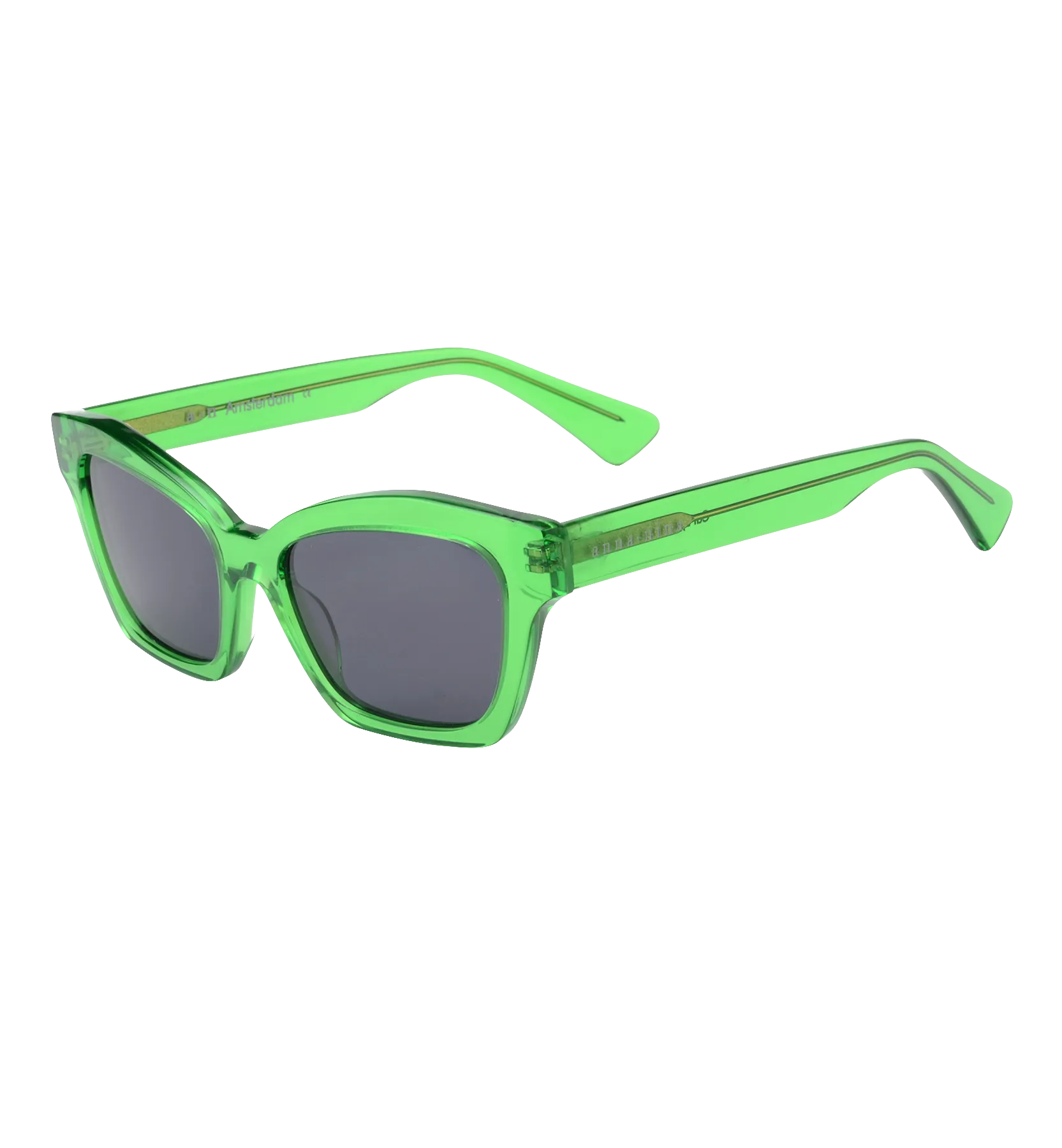 Lime Cat-Eye Sunglasses