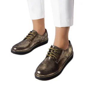 Shop Cemetery Gold Brocade Brogues Online