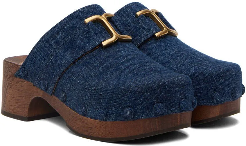 Chloé Blue Marcie Clogs