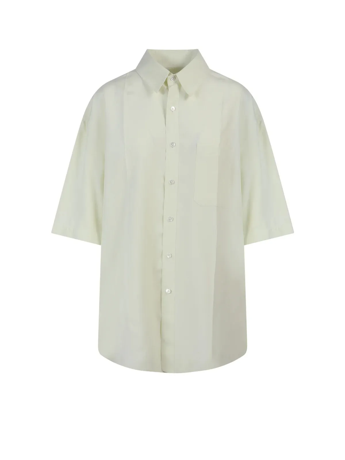 Elegant Silk Short Sleeves Button-Up Shirts