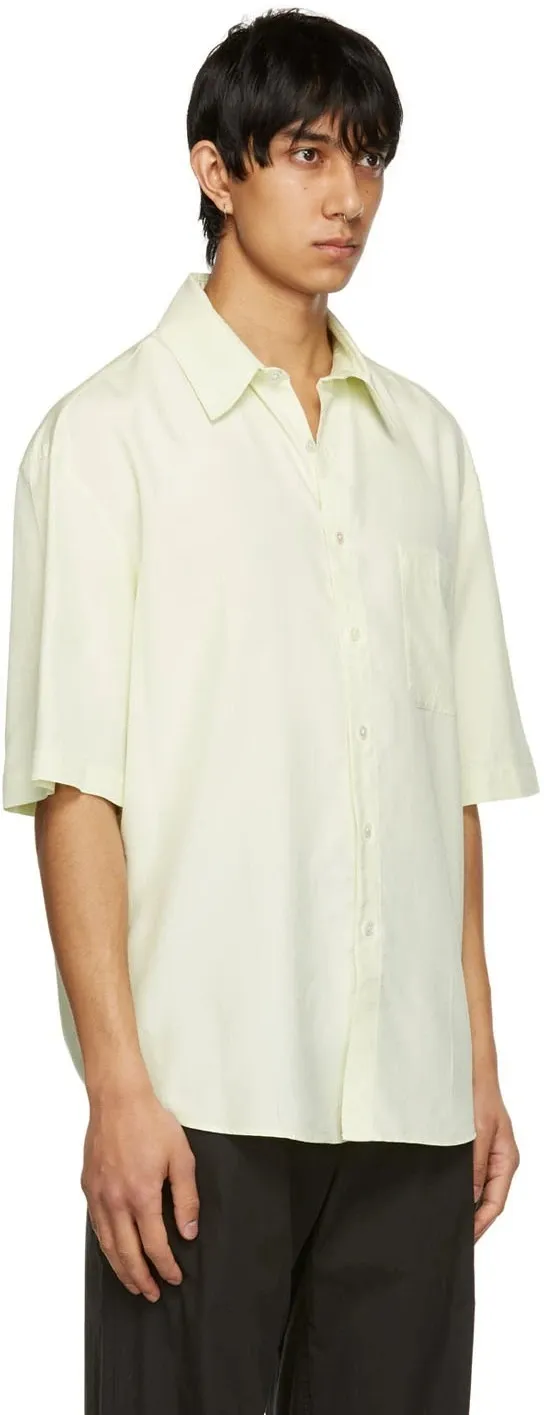 Elegant Silk Short Sleeves Button-Up Shirts