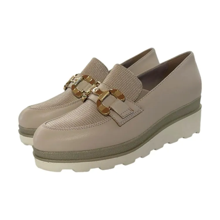 Cinzia Soft MM225060 Mocassino Donna Platform Beige