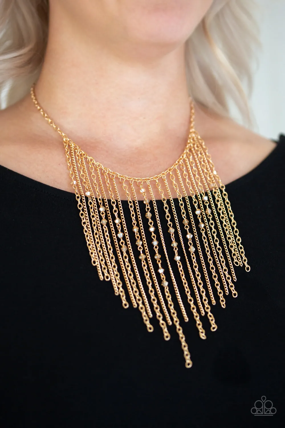 Gold Necklace First Class Fringe