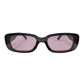 Grey Pink Polarized Lens Cat Eye Sunglasses - Clearview