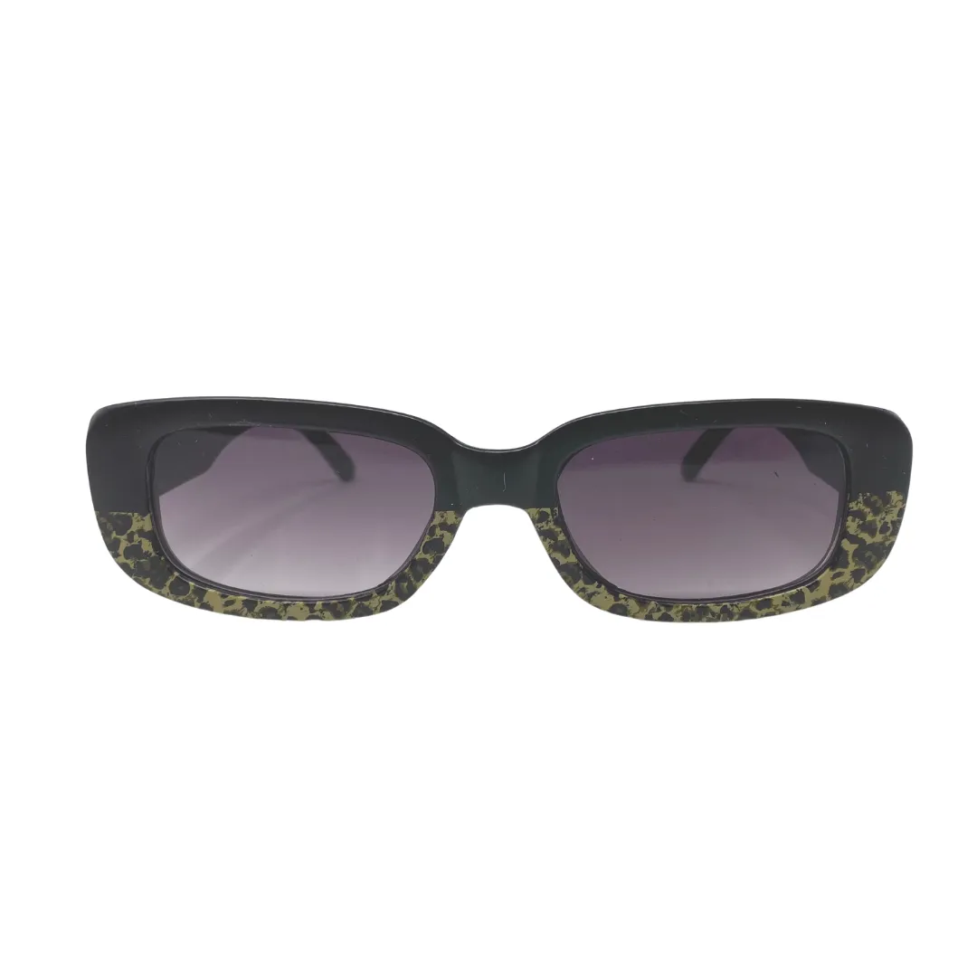 Leopard Polarized Lens Cat Eye Sunglasses - Clearview