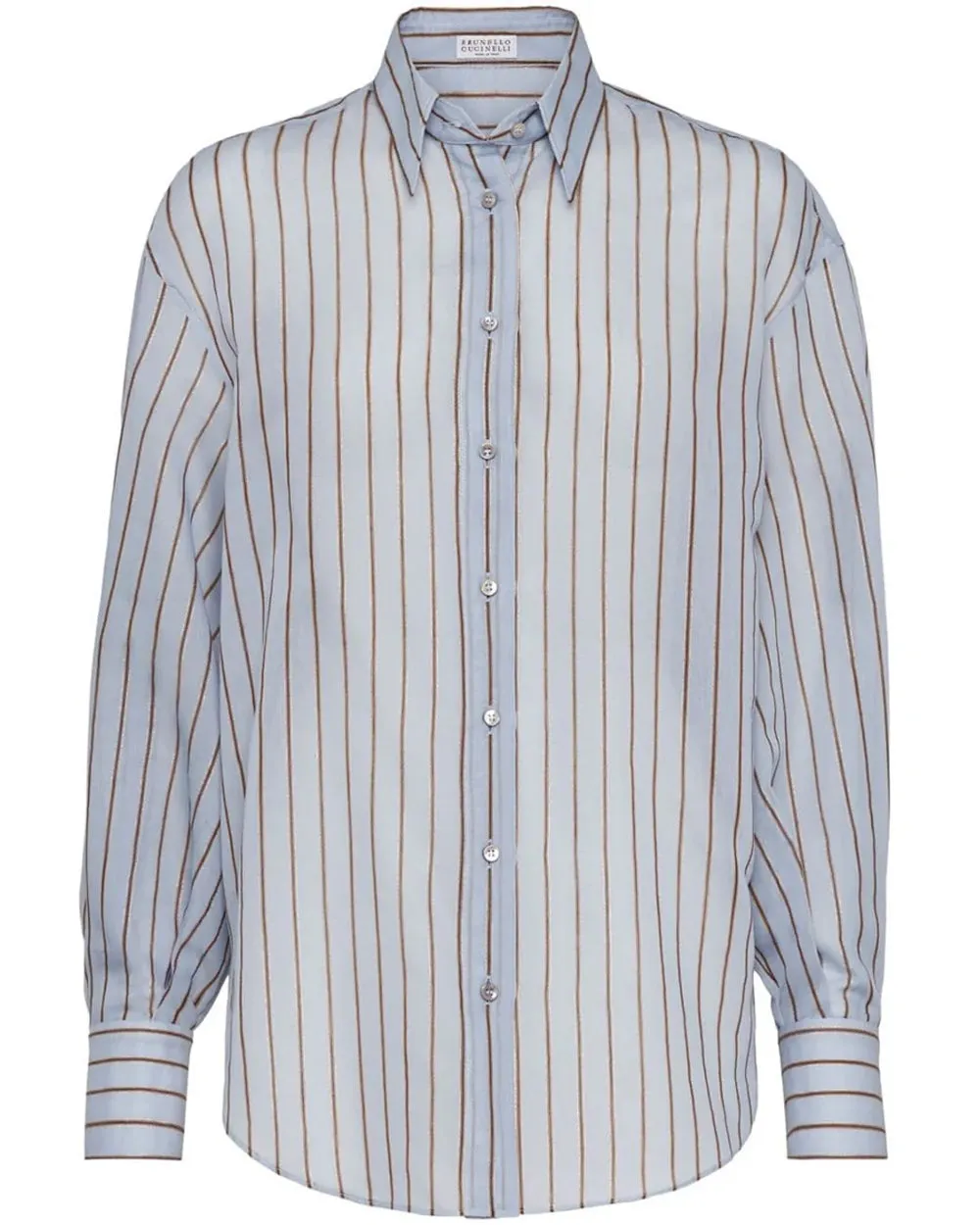 Cloud Stripe Button Up Shirt