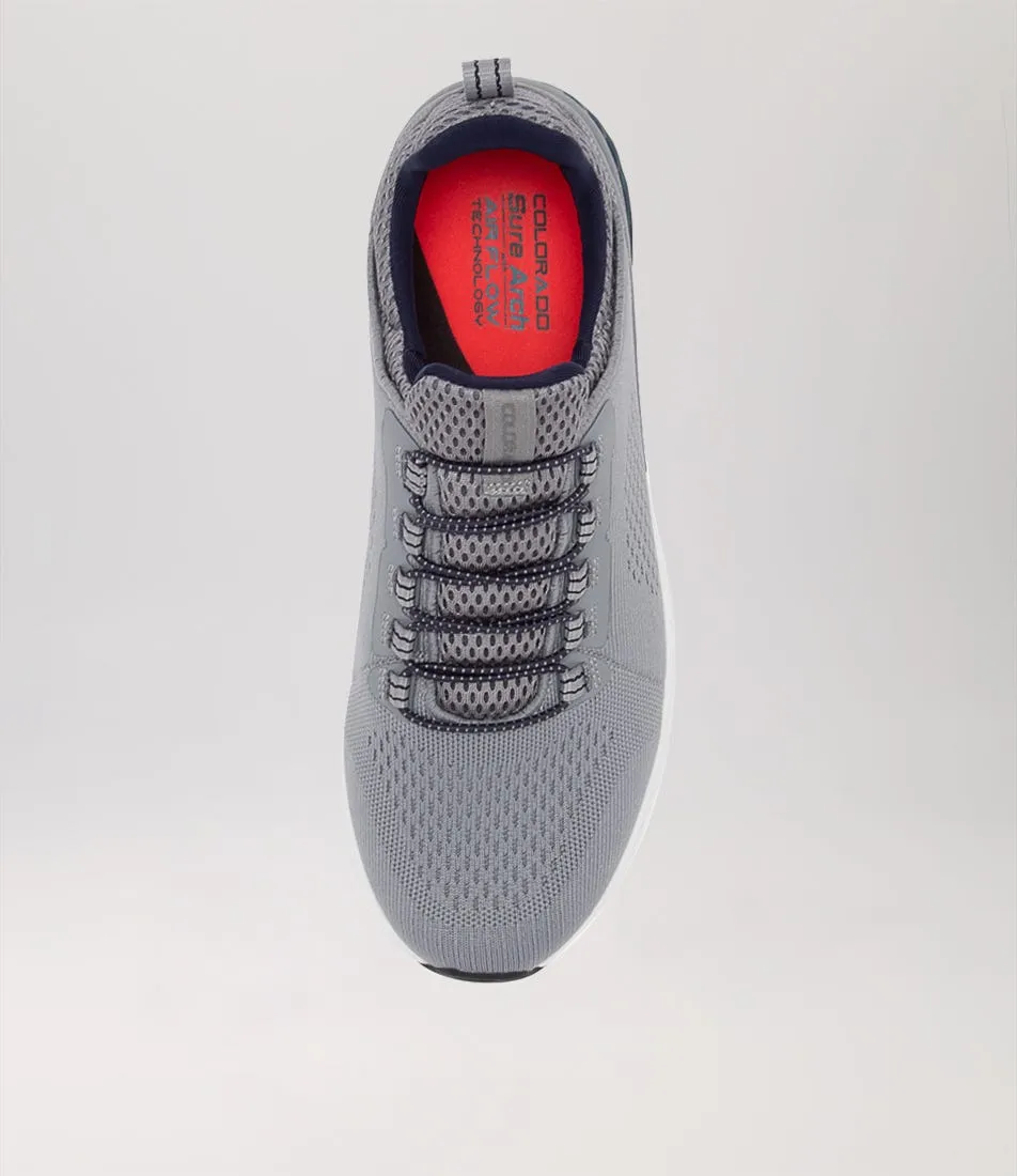 COLORADO Crew Light Grey Mesh Sneakers