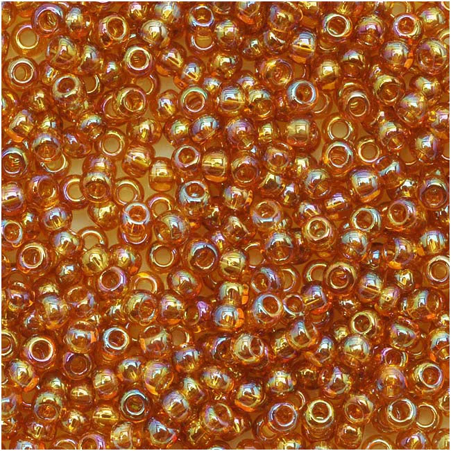 Transparent Rainbow Topaz Seed Beads 11/0 Round 8 Gram Tube