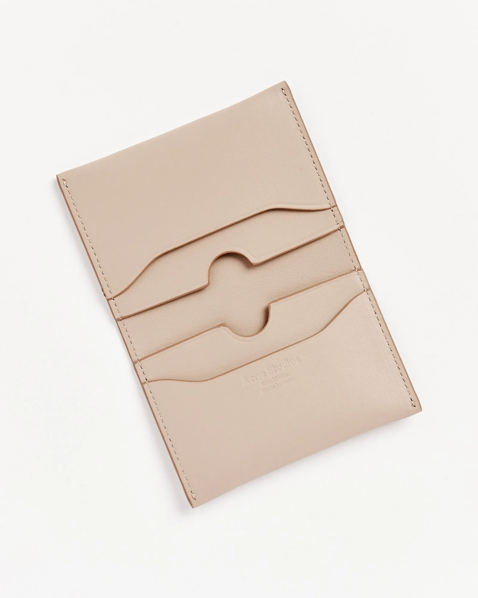 Tan Beige Fold Wallet