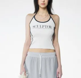 Cotton Logo Tanks & Camisoles by SCULPTOR